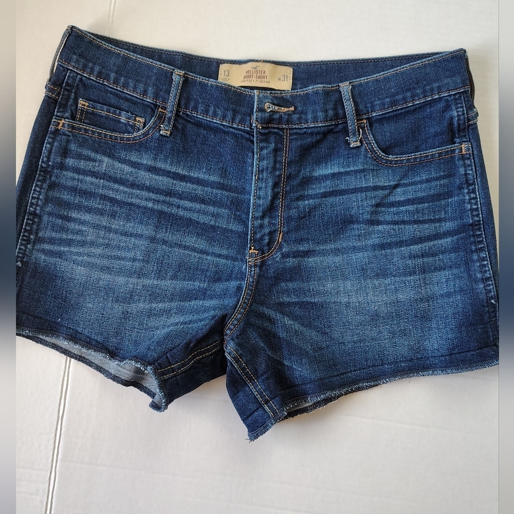 Hollister Indigo Blue Denim  Shorts Size 31